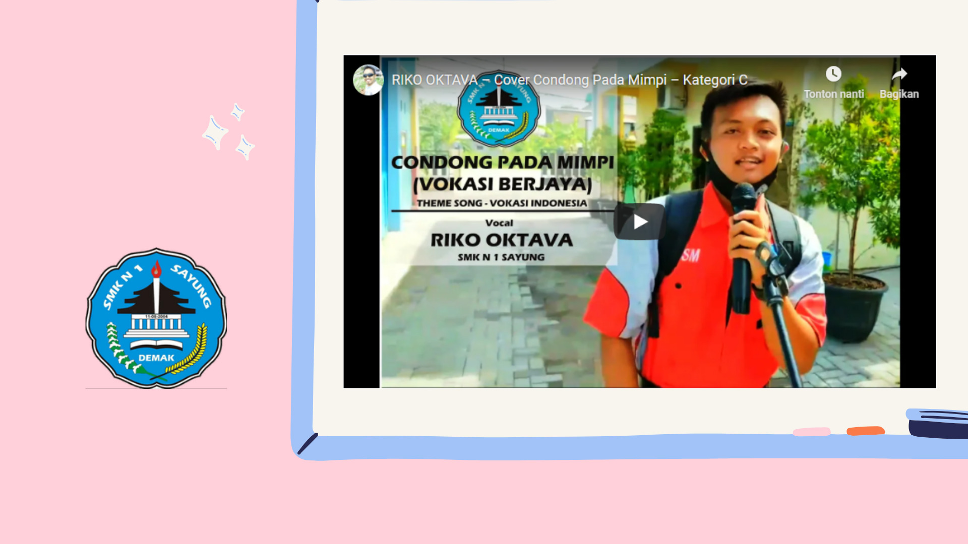 RIKO OKTAVA – Cover Condong Pada Mimpi – Kategori A