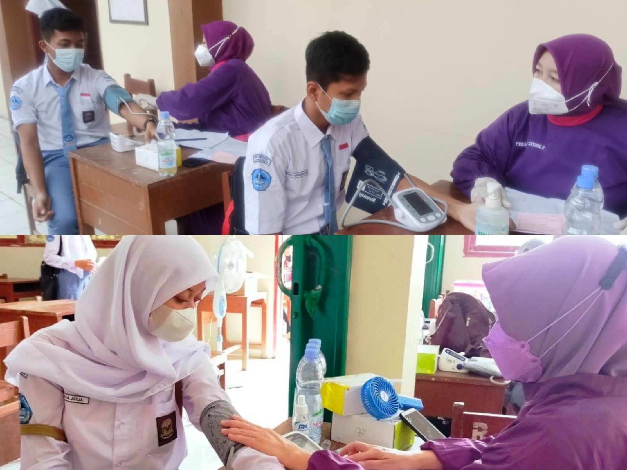 SMK N 1 Sayung Demak Sukses Gelar Ratusan Vaksinasi Pelajar Secara Terpisah