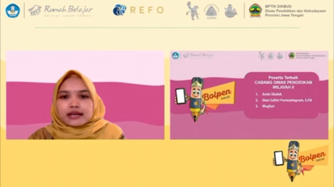 Guru SMKN 1 Sayung Menjadi Peserta Terbaik 1 dan 2 pada Diklat BOLPEN yang Diselenggarakan Oleh BPTIK DIKBUD