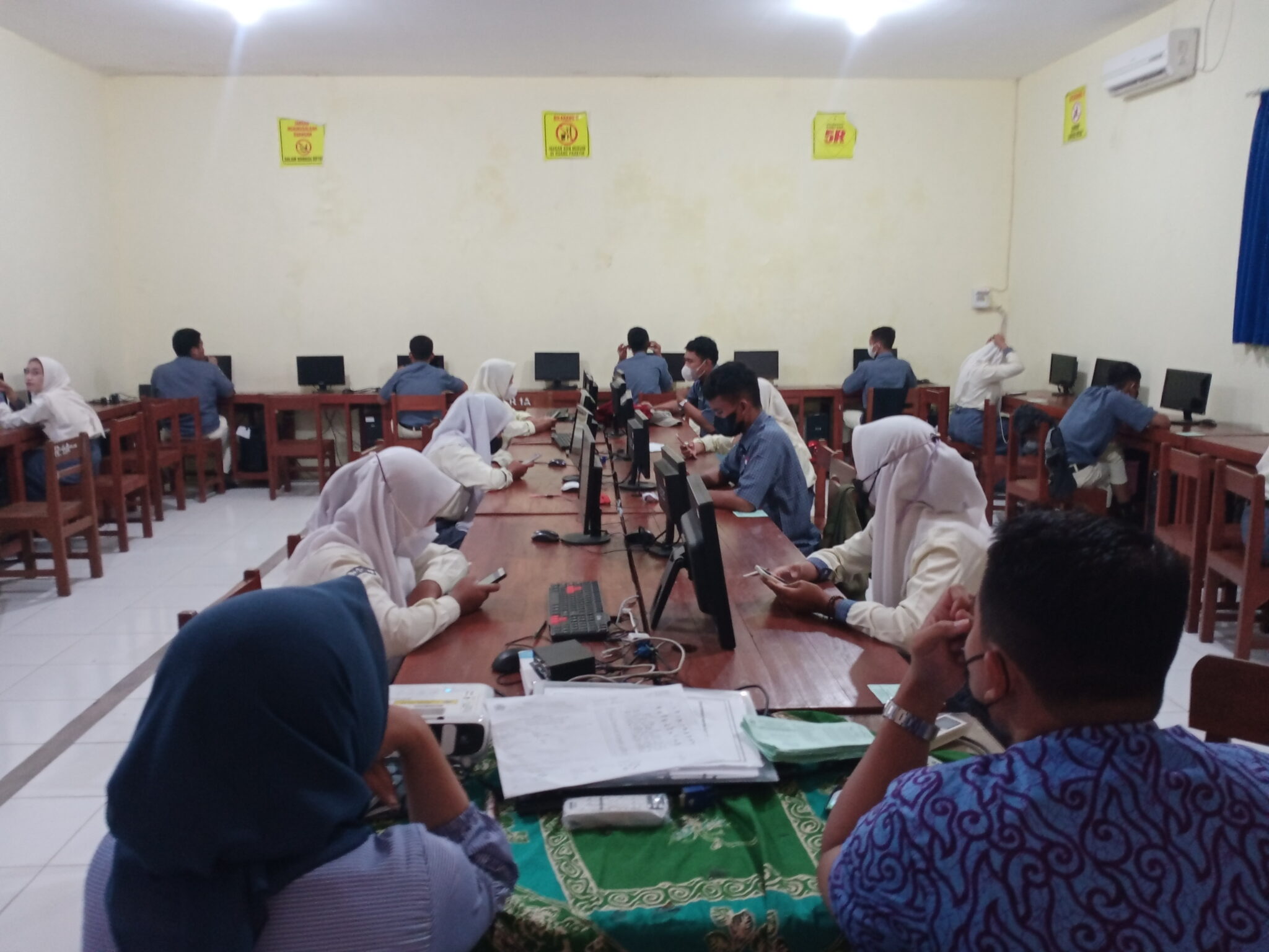 Laksanakan Ujian Sekolah, SMKN 1 Sayung Gunakan Aplikasi SayGO