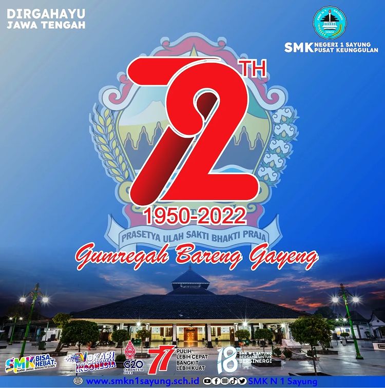 Dirgahayu Provinsi Jawa Tengah