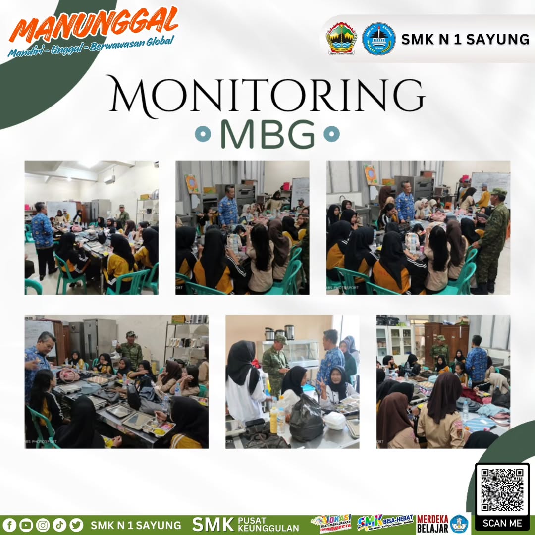 Monitoring Makan Bergizi Gratis (MBG) di SMK Negeri 1 Sayung