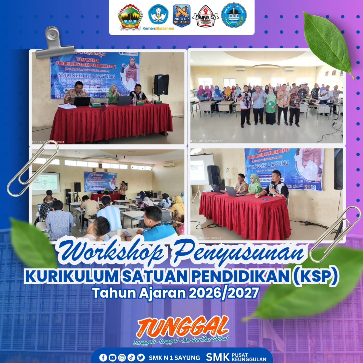 Workshop Penyusunan Kurikulum Satuan Pendidikan (KSP) Tahun Ajaran 2026/2027