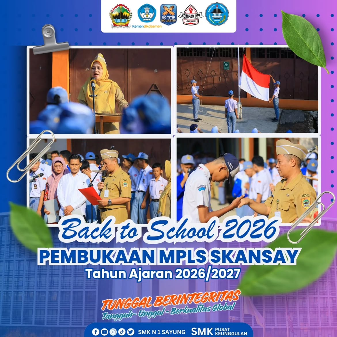 Back to School 2026 & Pembukaan MPLS SMK Negeri 1 Sayung